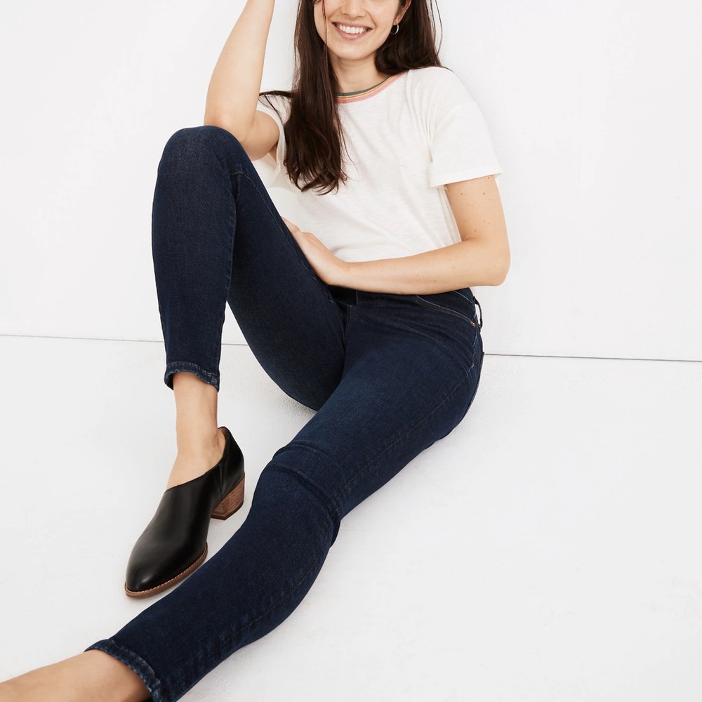 Madewell - Tall 9" Mid-Rise Skinny Jeans in Orland Wash: TENCEL™ Denim Edition